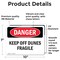 Signmission Keep Off Dunes Fragile, 10 in W x Rectangle, Vinyl Decal OS-2PACK-DS-D-710-L-2503 - alternate 6